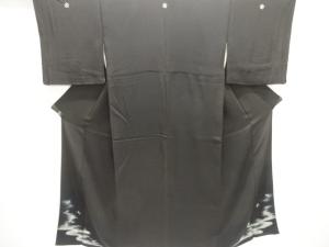 アンティーク　錦紗松ぼっくりに鶴模様刺繍留袖